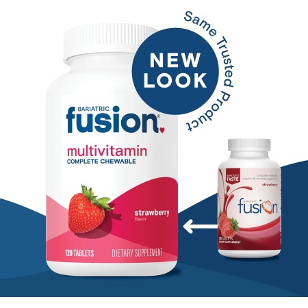 Bariatric Fusion, Complete Multivitamin Strawberry Flavor, New Look