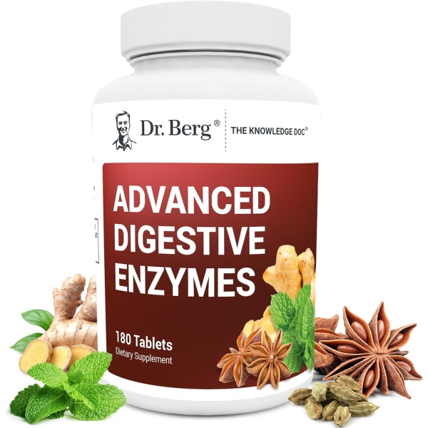 Dr Berg Advanced Digestive Enzymes, 180 Tablets