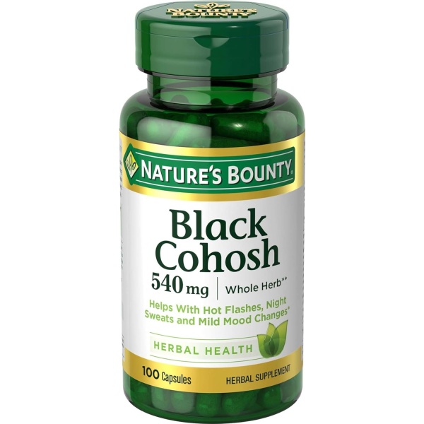 Nature's Bounty Black Cohosh 540 mg, 100 Capsules