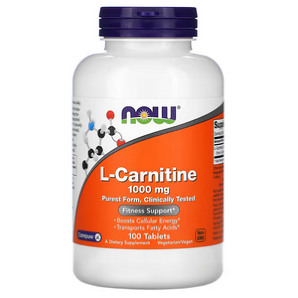 NOW , L-Carnitine 1000 mg, 100 Tablets