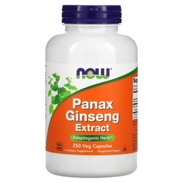 NOW, Panax Ginseng Extract, 250 Veg Capsules