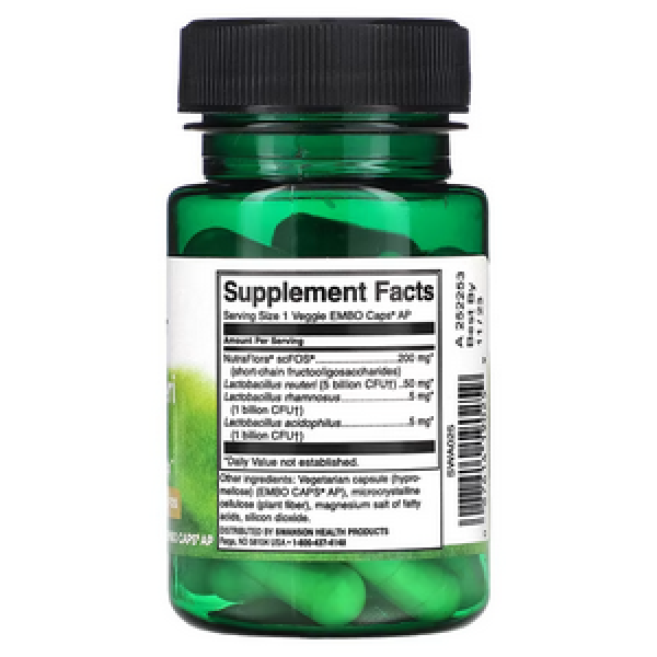 Swanson, L. Reuteri Plus, 30 Veggie EMBO Capsules