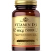 Solgar Vitamin D3 (Cholecalciferol) 125 mcg (5000 IU), 120 Capsules