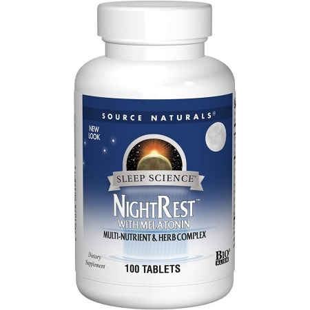 Source Naturals Night Rest with Melatonin, 100 Tablets