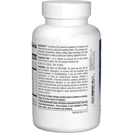 Source Naturals Night Rest with Melatonin, 100 Tablets
