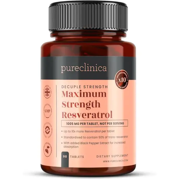 Pureclinica Resveratrol 1000mg | 90 Tablets