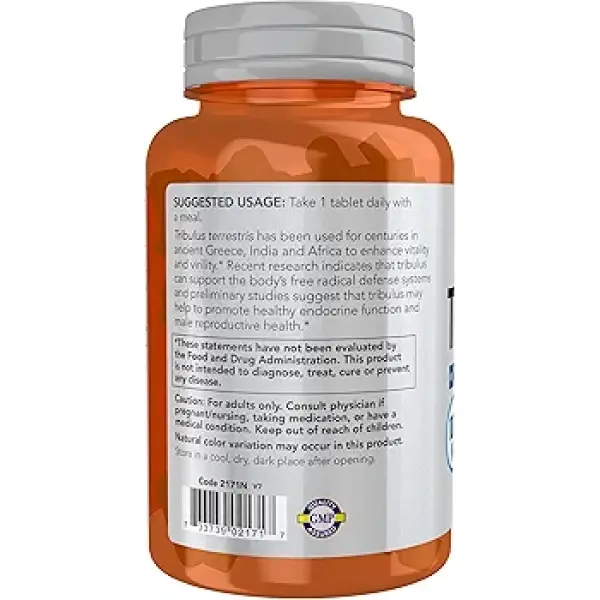 NOW Foods Sports Nutrition, Tribulus 1,000 mg | 90 Capsules - Image 2