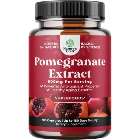 Natures Craft Pomegranate Extract 500 mg 180 Capsules