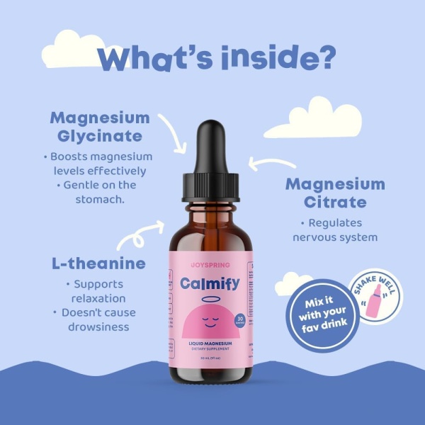 JoySpring Calmify | Magnesium Citrate Liquid & Magnesium Glycinate for Kids | 30 ml - Image 6