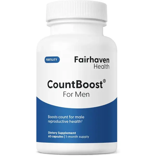 Fairhaven Health CountBoost for Men | Male Fertility & Count Support | 60 Capsules