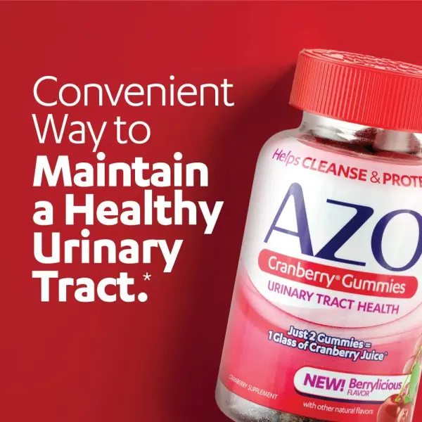 ⁦AZO Cranberry Gummies | Urinary Tract Health | 72 Gummies⁩ - الصورة ⁦2⁩