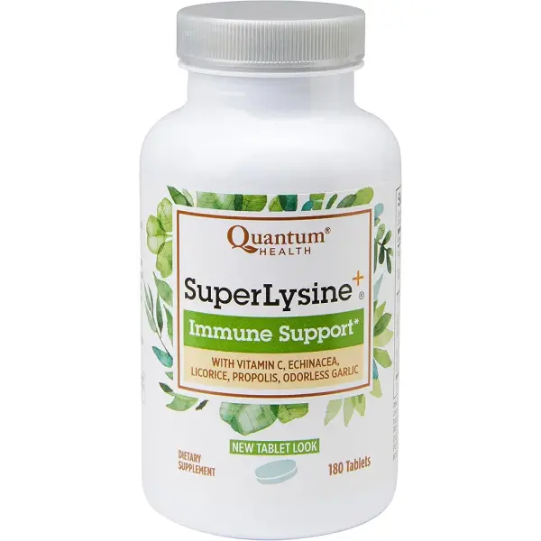 Quantum Health Super Lysine+ | Immune & Lip Health Support | 180 Tablets