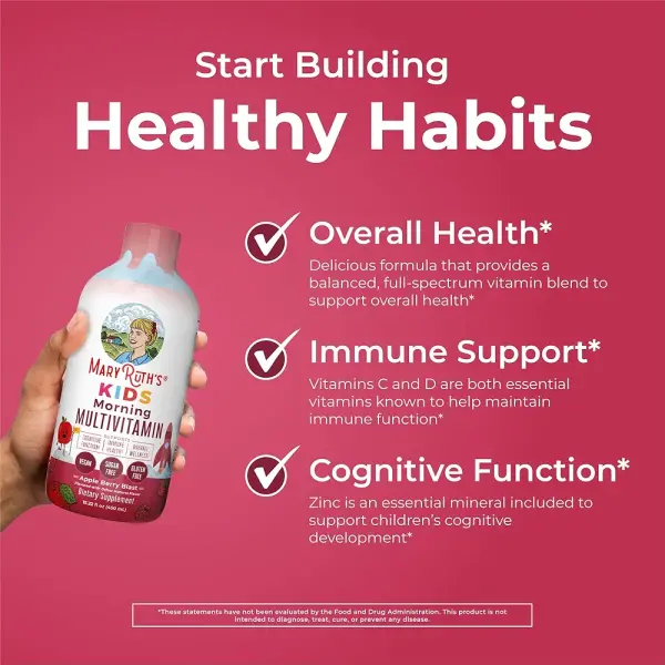 MaryRuth's Kids Liquid Multivitamin | Immune & Cognitive Support | 450 ml - Image 5