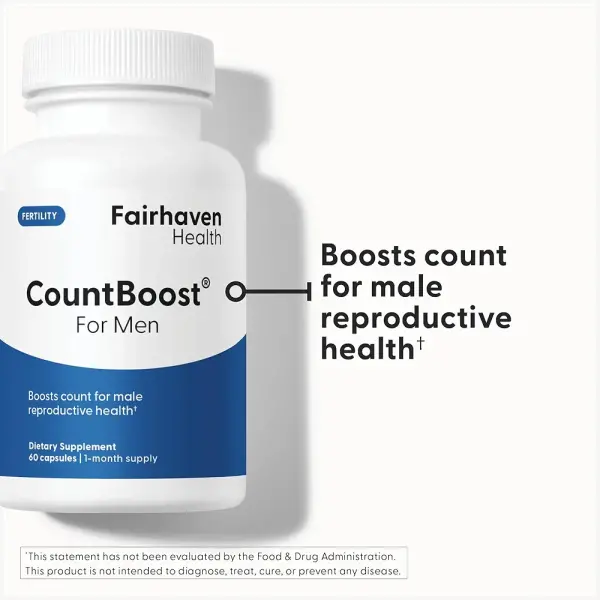 Fairhaven Health CountBoost for Men | Male Fertility & Count Support | 60 Capsules - Image 5