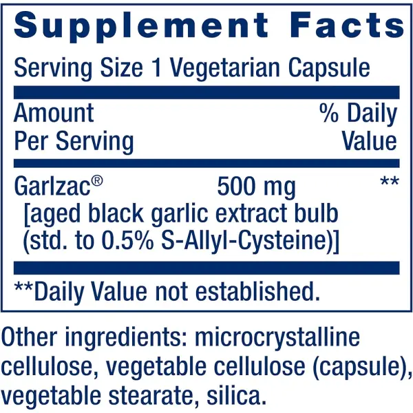 Life Extension Aged Black Garlic | Heart, Blood Pressure & Cholesterol Support | 30 Capsules - Image 2