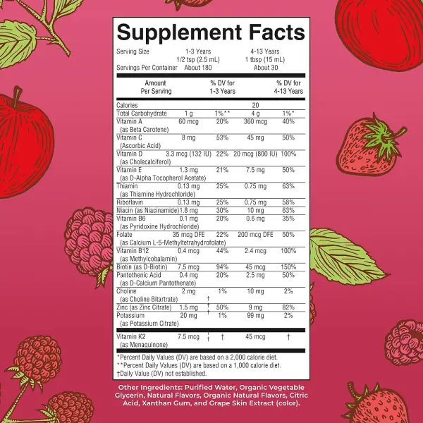 MaryRuth's Kids Liquid Multivitamin | Immune & Cognitive Support | 450 ml - Image 2