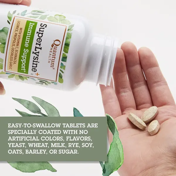 Quantum Health Super Lysine+ | Immune & Lip Health Support | 180 Tablets - Image 5