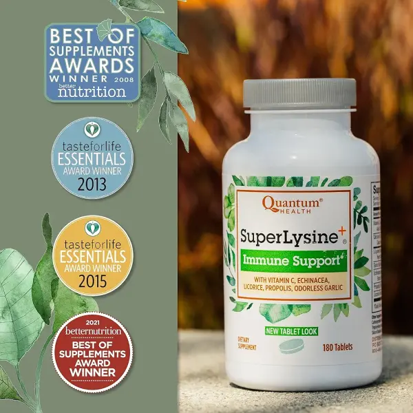 Quantum Health Super Lysine+ | Immune & Lip Health Support | 180 Tablets - Image 4