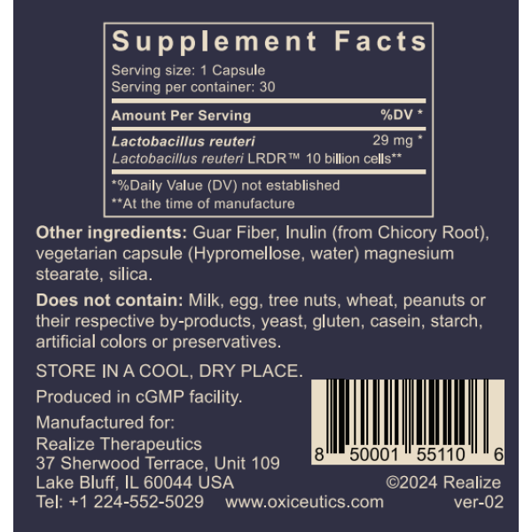 MyReuteri from Oxiceutics | 30 Capsules - Image 4