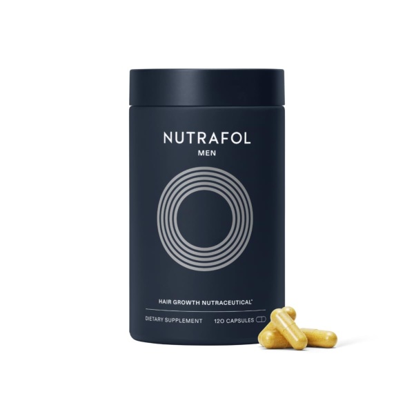 Nutrafol Men's Hair Growth Supplements – Clinically Tested for Thicker Hair & Scalp Coverage