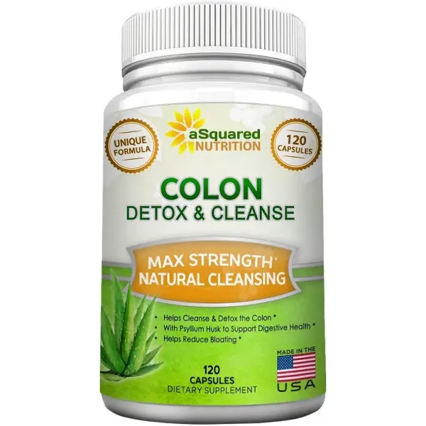 aSquared Nutrition Colon Cleanse | Supports weight management & Detox | 120 Capsules