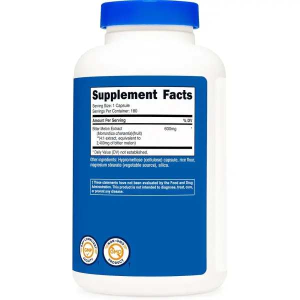Nutricost Bitter Melon | 2400mg Equivalent | 180 Capsules - Image 4