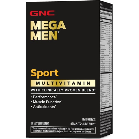 GNC Mega Men Sport | Multivitamin for Performance & Muscle Function | 90 Capsules