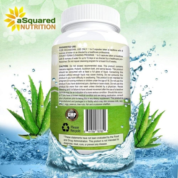 aSquared Nutrition Colon Cleanse | Supports weight management & Detox | 120 Capsules - Image 5