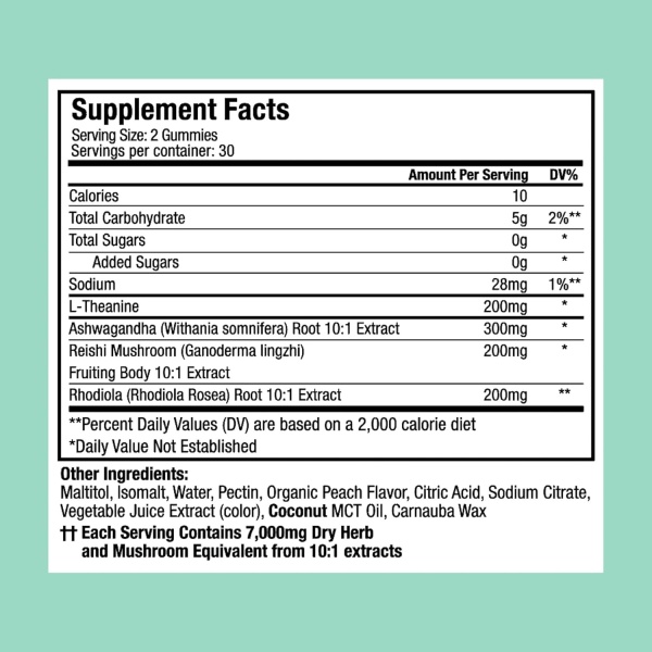 Plant People | WonderCalm Ashwagandha Gummies | 60 Gummies - Image 3