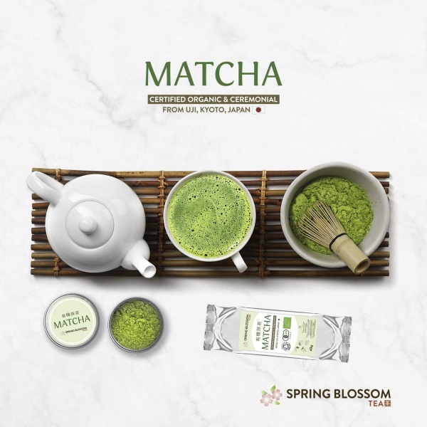 ⁦Organic Japanese Matcha Green Tea Powder – Ceremonial Grade from Uji, Kyoto 80g (40g Tin + 40g Refill)⁩ - الصورة ⁦7⁩