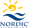 Nordic Naturals logo: Premium omega-3 supplements inspired by Arctic Norway's pure, fresh fish oil.