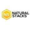 Natural Stacks logo representing brain health, innovation, and transparency in premium supplement formulations.