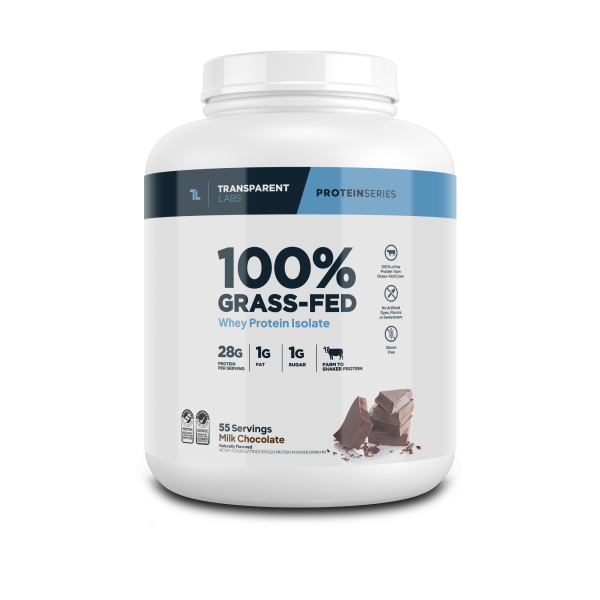 Transparent Labs Whey Protein Isolate | 100% Grass-Fed | 28g Protein