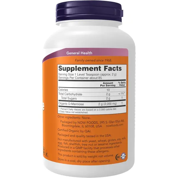 NOW Foods D-Mannose Powder | Urinary Tract Health | Non-GMO | 170 gm - Image 2