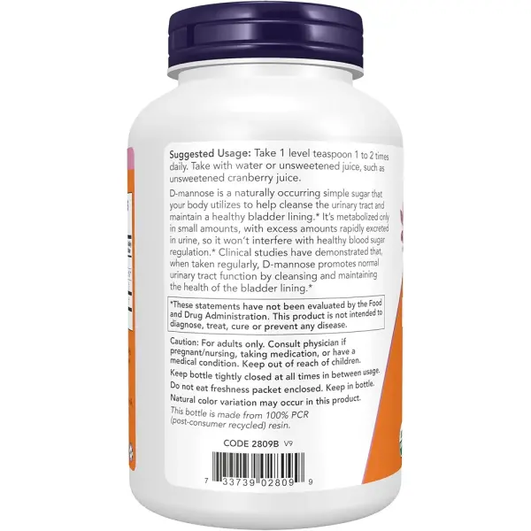 NOW Foods D-Mannose Powder | Urinary Tract Health | Non-GMO | 170 gm - Image 3
