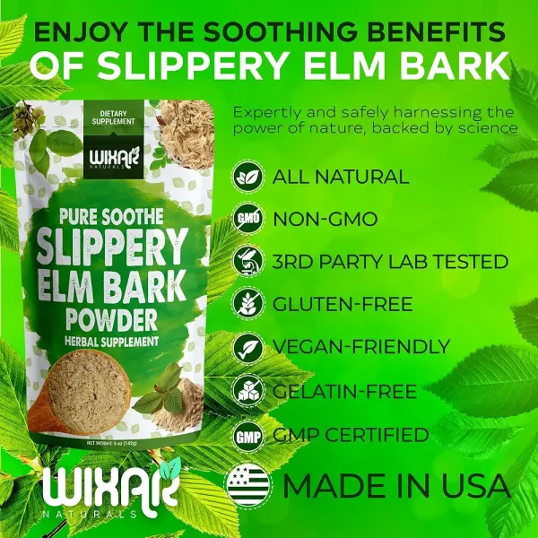 WIXAR Slippery Elm Bark Powder | Digestive Relief | 142 gm - Image 6