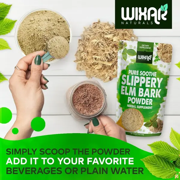 WIXAR Slippery Elm Bark Powder | Digestive Relief | 142 gm - Image 7