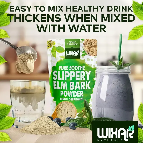WIXAR Slippery Elm Bark Powder | Digestive Relief | 142 gm - Image 5