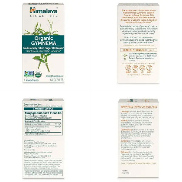 Himalaya Organic Gymnema – Natural Sugar Support