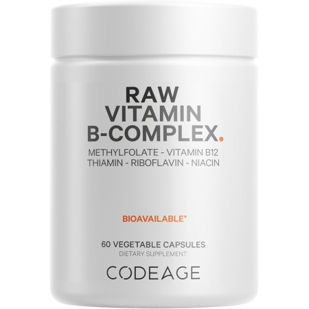 Codeage Raw , Vitamin B-Complex Supplement | 60 Capsules