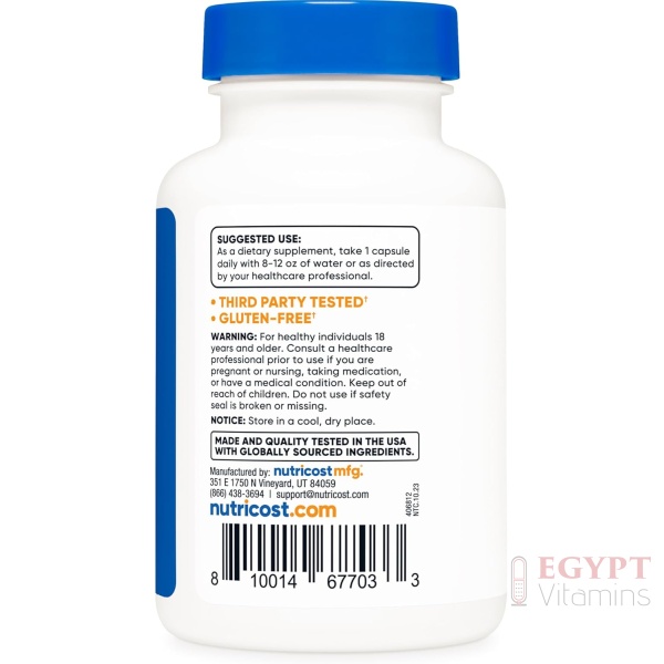 Nutricost Zinc Carnosine 86mg, 120 Capsules - Non-GMO, Gluten Free, Zinc L-Carnosine Supplement - Image 3