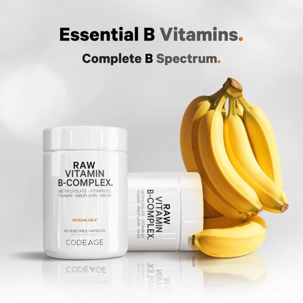 Codeage Raw , Vitamin B-Complex Supplement | 60 Capsules - Image 4