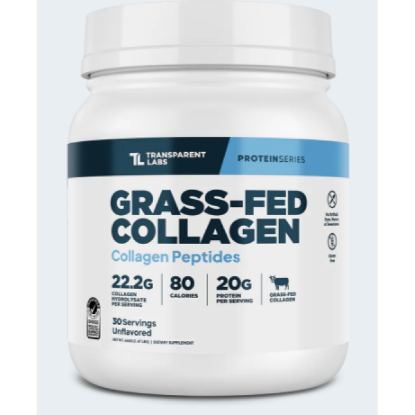 Transparent Labs Grass-Fed Collagen 30 servings (Unflavored)