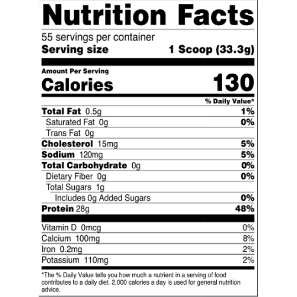 Transparent Labs Whey Protein Isolate 55 servings (Unflavored) - Image 2