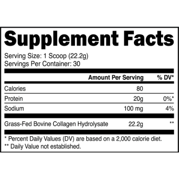 Transparent Labs Grass-Fed Collagen 30 servings (Unflavored) - Image 2
