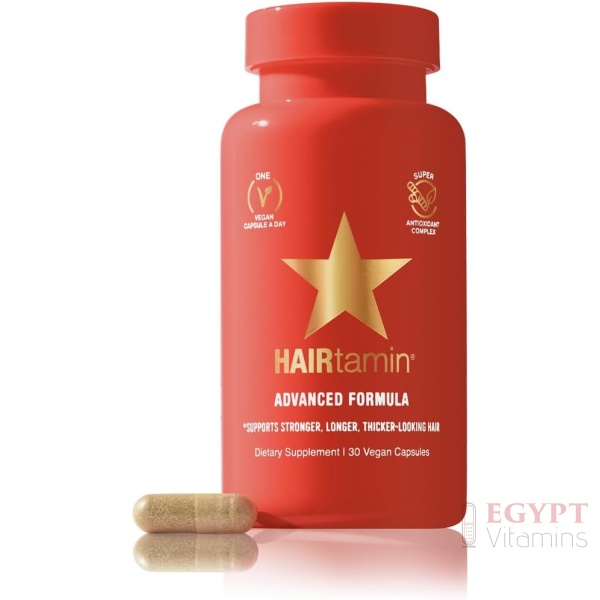 HAIRtamin Advanced Formula Hair Vitamins for Women & Men 5000 Mcg Biotin Capsules – 30 Count