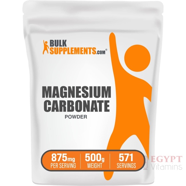 BulkSupplements.com Magnesium Carbonate Powder - Magnesium Carbonate Supplement, Magnesium Carbonate Food Grade - 875mg per Serving, 500g