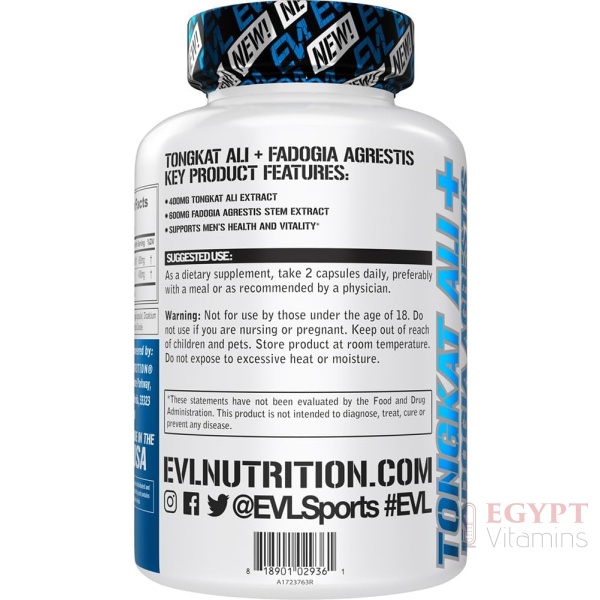 Evlution Nutrition Tongkat Ali + Fadogia Agrestis - Men’s Health + Vitality Support - 400mg Tongkat Ali + 600mg Fadogia Agrestis Stem Extract - Workout Supplement - Vegetarian Capsules - 30 Servings - Image 3