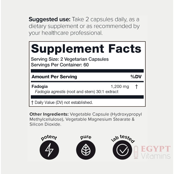 Toniiq Fadogia Agrestis |120 Capsules - Image 2