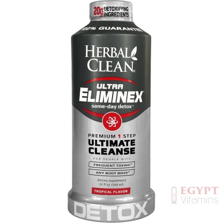 Herbal Clean - Ultra Eliminex, Premium 1 Step Ultimate Cleanse, Same-Day Detox, (Tropical Fruit, 948 ML)